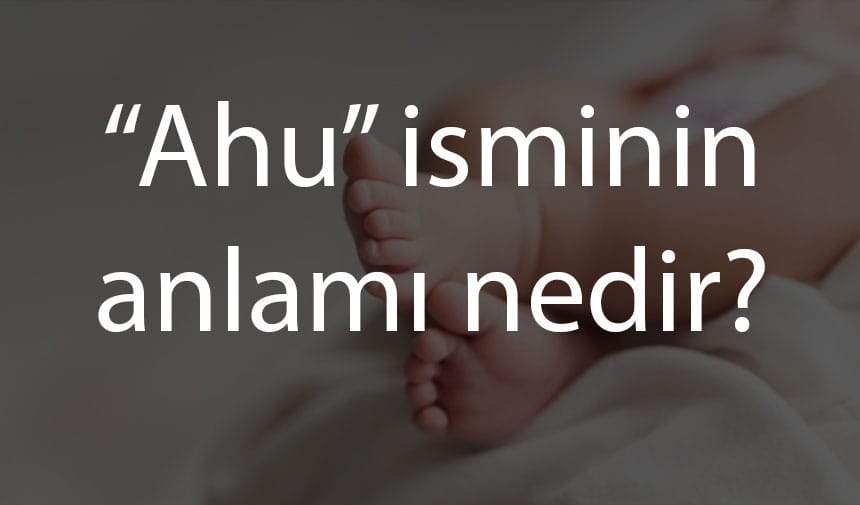 Ahu isminin anlamı nedir?