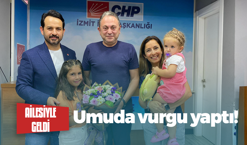 Gökhan Ercan ailesiyle geldi. Umuda vurgu yaptı!