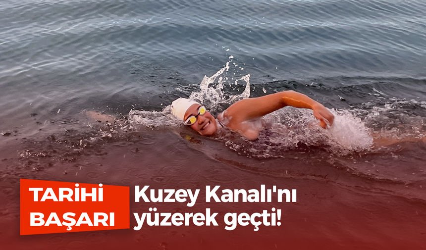 Aysu Türkoğlu’ndan tarihi başarı! Kuzey Kanalı’nı yüzerek geçti