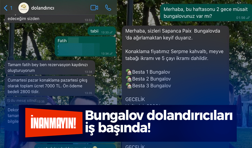 Bungalov dolandırıcıları, firmaların Türkiye