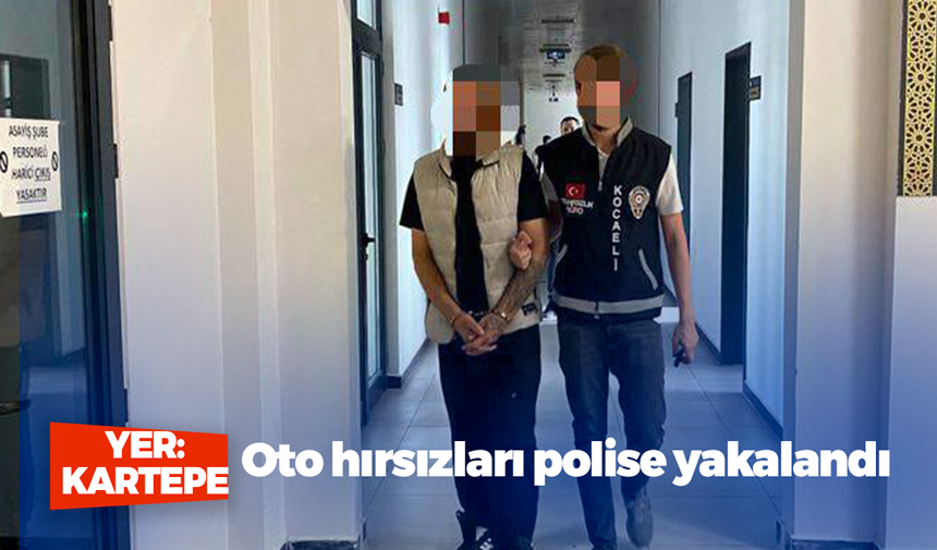 Oto hırsızı 2 kişi polise yakalandı 