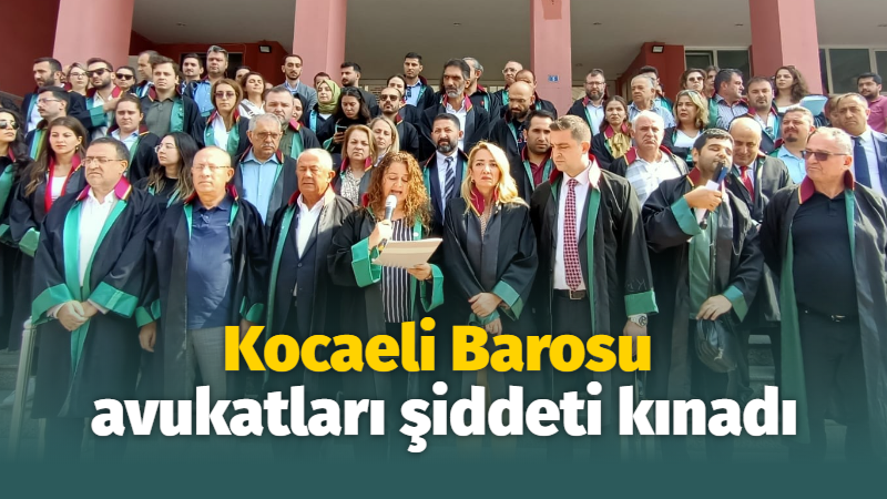 Kocaeli Barosu avukatları, meslektaşlarına