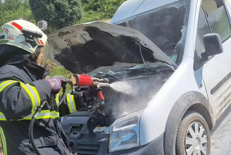 Kocaeli güzergahındayken bir anda alev aldı