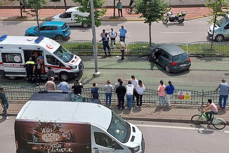 Kocaeli'nin İzmit ilçesinde, kontrolden