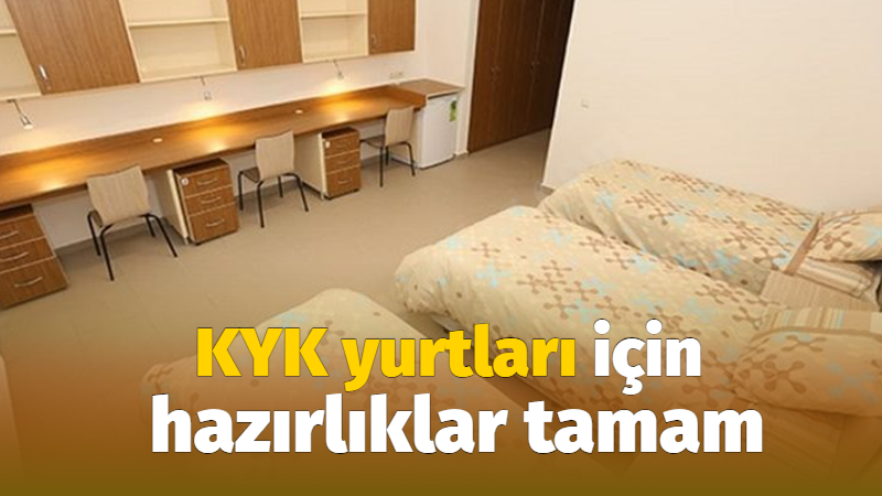 KYK yurtları açılışı için