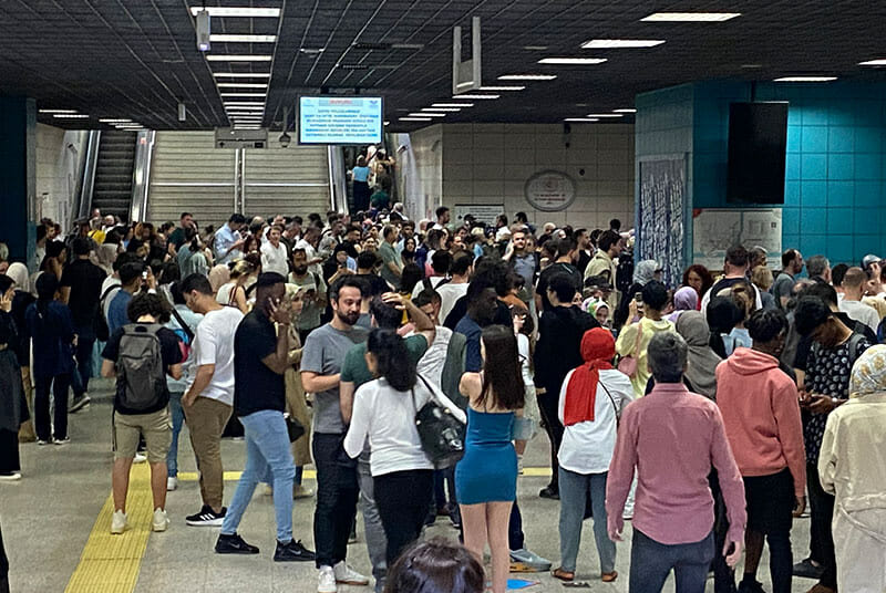 İstanbul'da Marmaray Üsküdar durağında