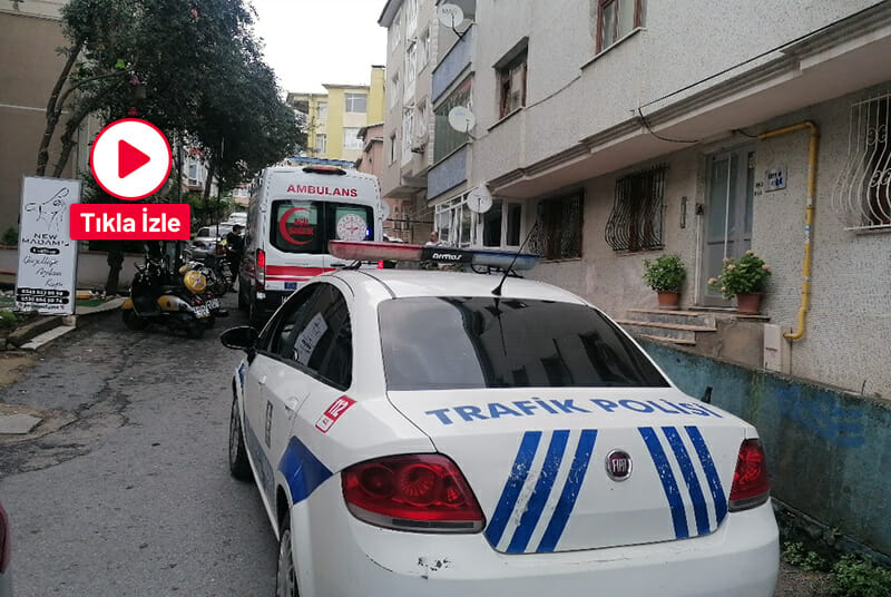 Gebze'de park halindeki motosikleti