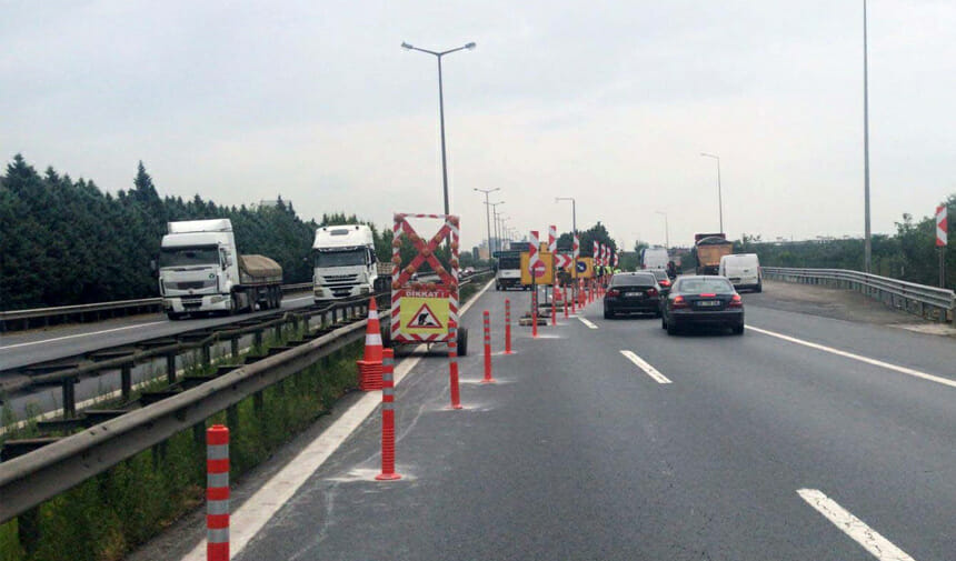 Stadyum yolu çalışmaları devam ediyor