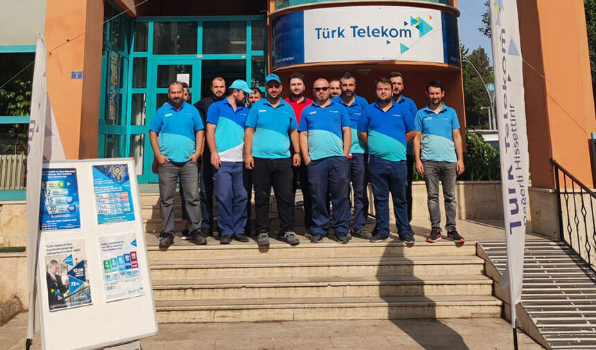 Türk Telekom taşeron işçilerinden eylem!