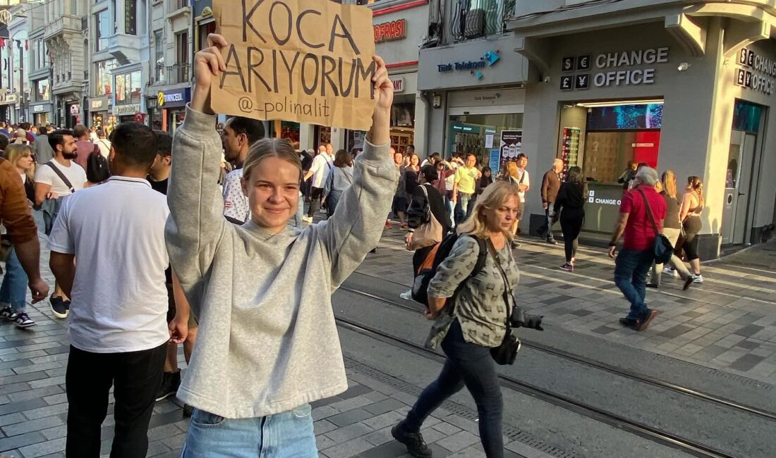 Taksim İstiklal Caddesi’nde Belaruslu