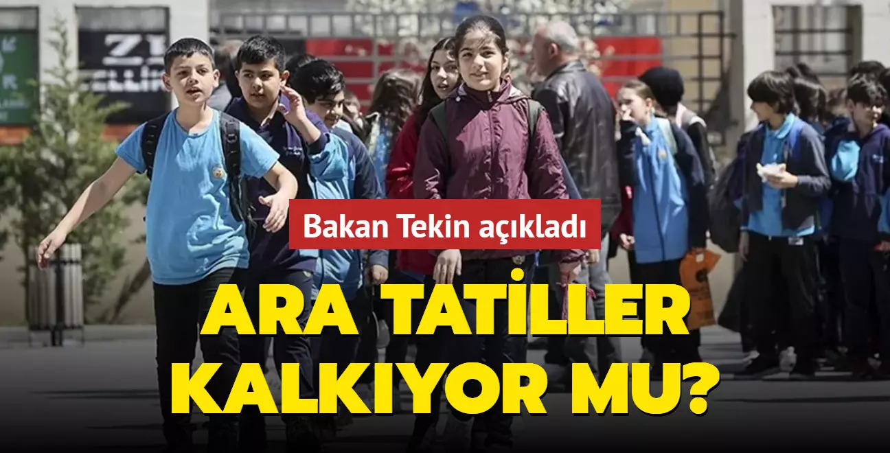 MEB Ara Tatiller Kalkacak! Öğrenciler ve öğretmenler dikkat!