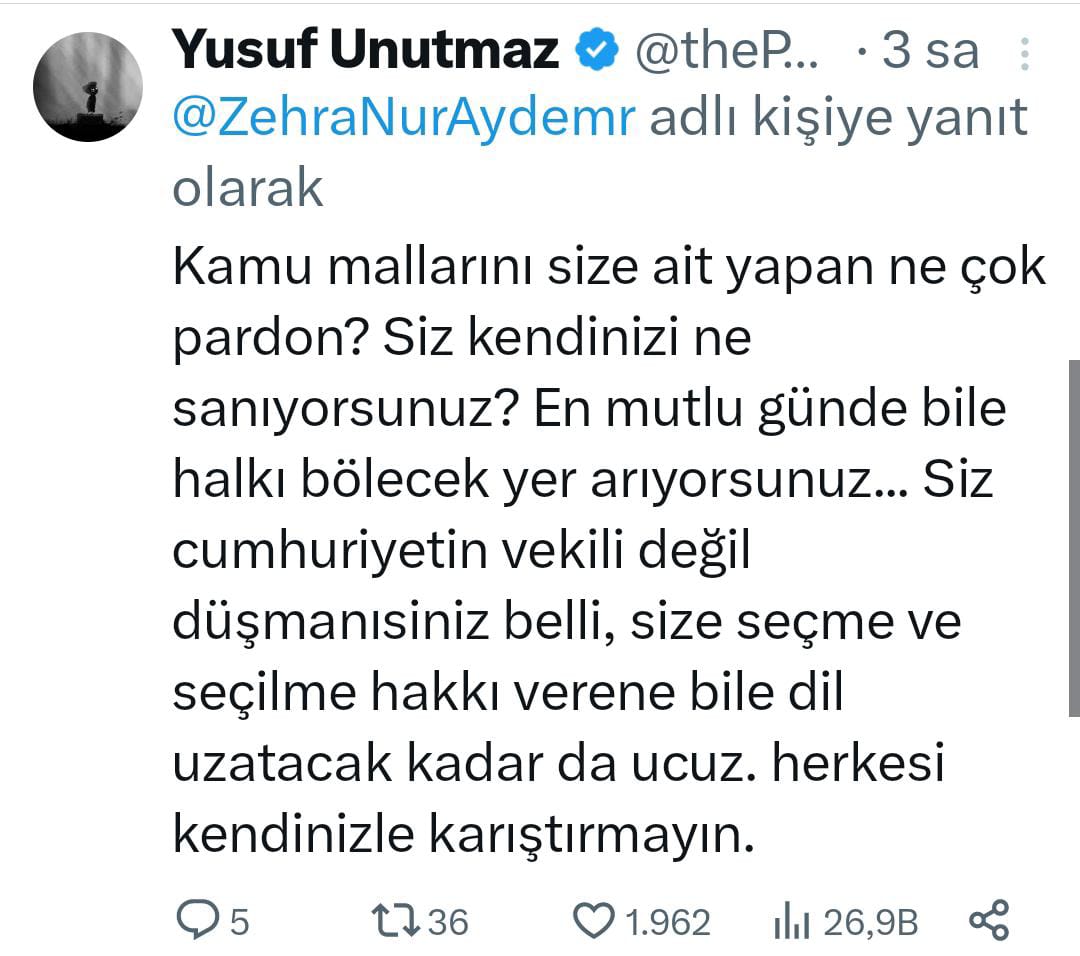 AK Partili vekilin Cumhuriyet Bayramı'nda yaptığı paylaşıma tepkiler yağdı - Resim : 3