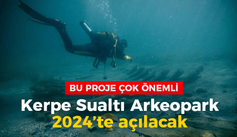 Bu proje çok önemli. Kerpe Sualtı Arkeopark 2024’te açılacak