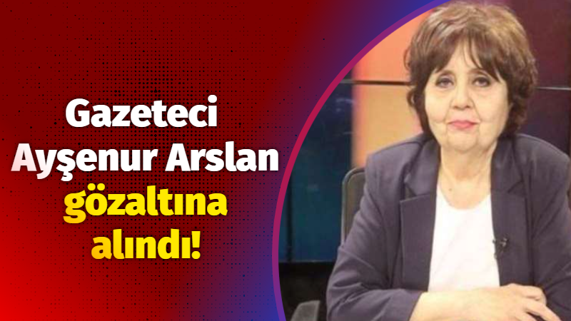 Gazeteci Ayşenur Arslan gözaltına alındı!