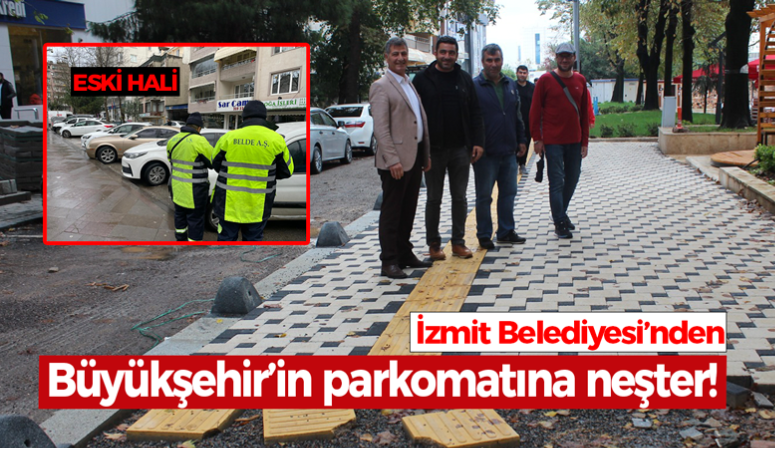 İzmit Belediyesi’nden Büyükşehir’in parkomatına neşter!