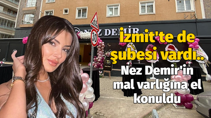 İzmit’te de şubesi vardı.. Nez Demir’in mal varlığına el konuldu