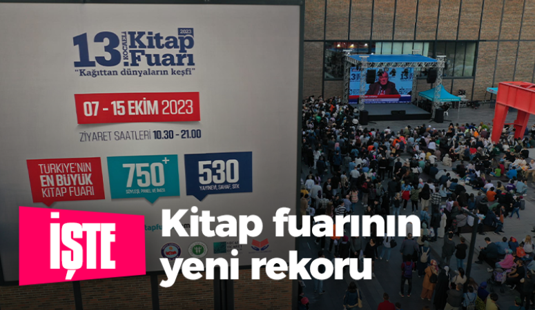 Kocaeli Kitap Fuarı tüm zamanların rekorunu kırdı