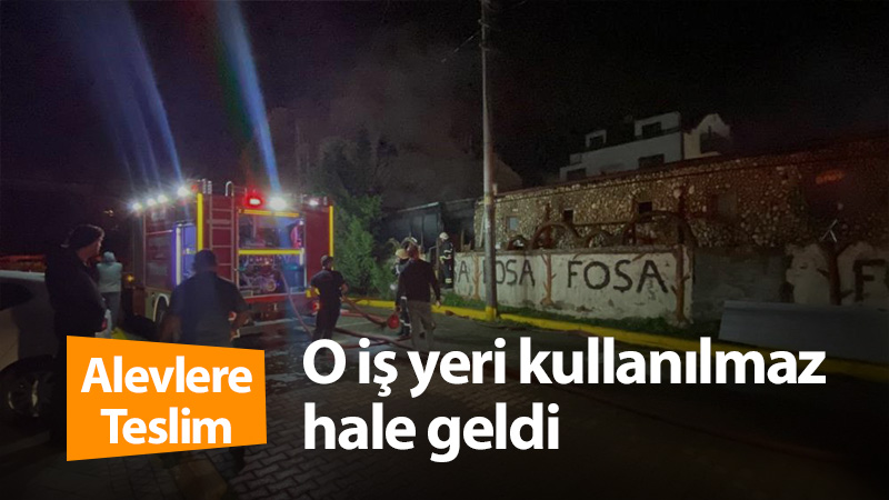 Yangın restoranı kullanılmaz hale getirdi