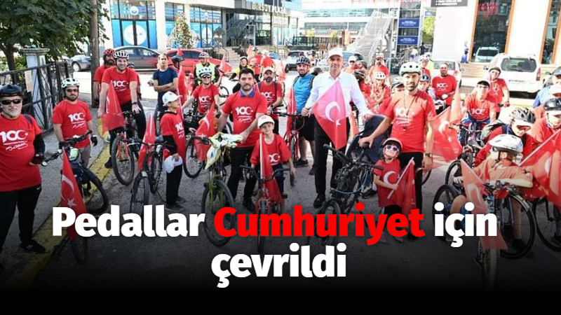 Pedallar Cumhuriyet için çevrildi