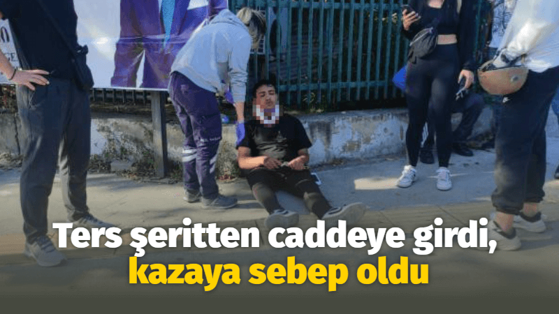  İzmit'te ters şeritten