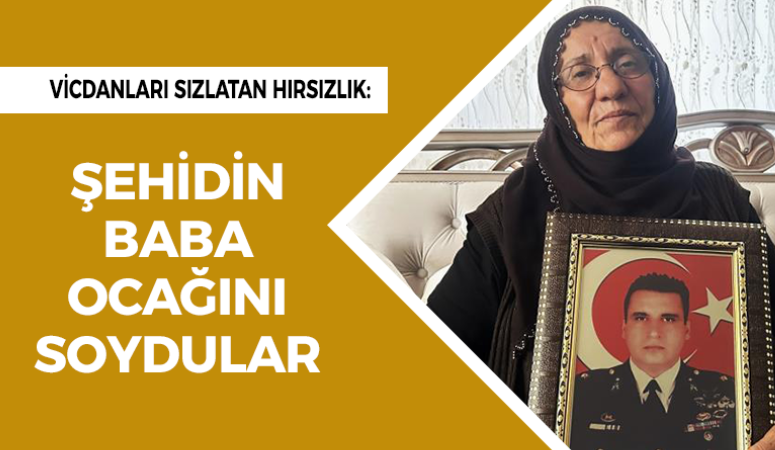 Vicdanları sızlatan hırsızlık: Şehidin baba ocağını soydular