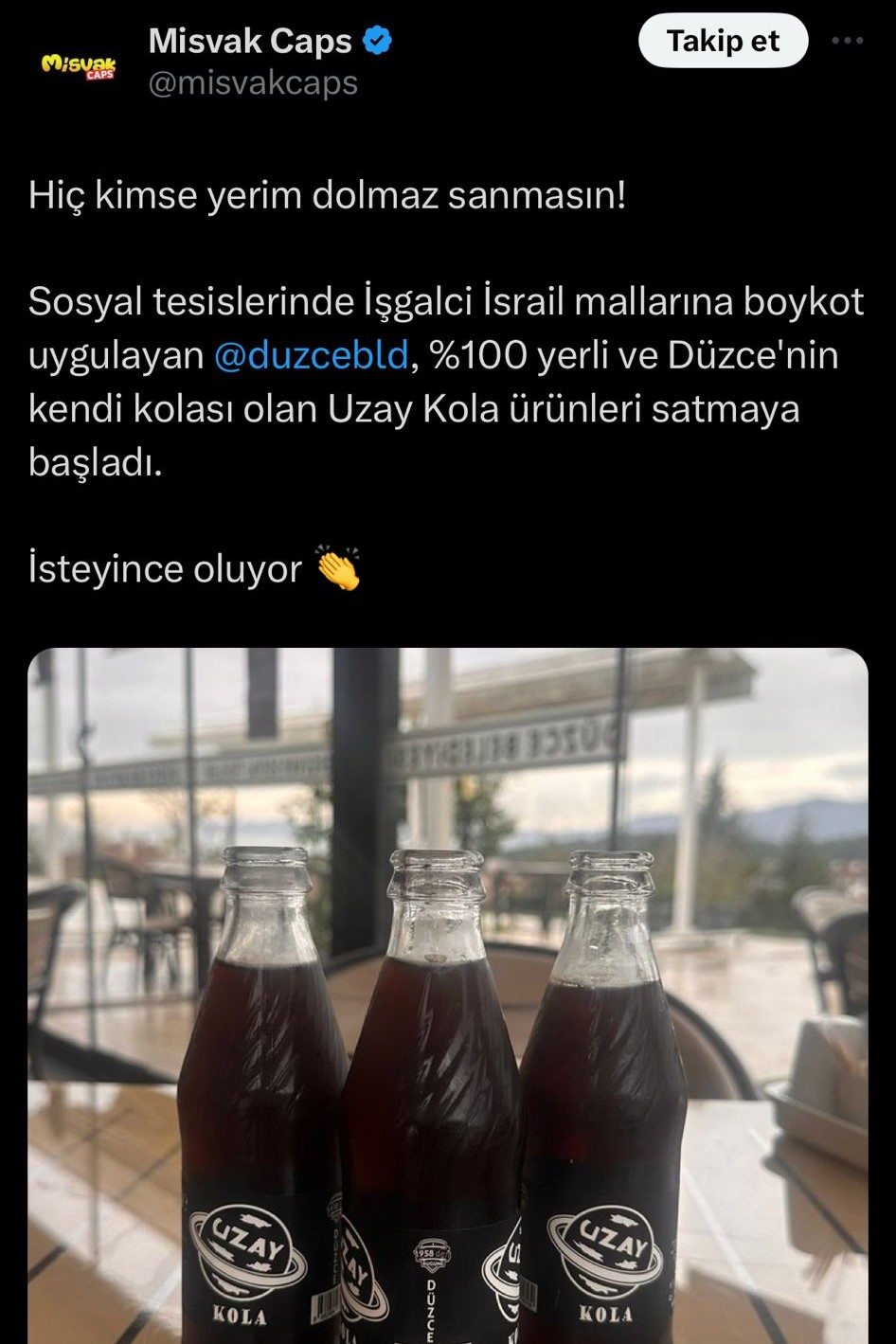 Coca Cola yerine Uzay Kola... Bizimkilere de örnek olsun! - Resim : 1