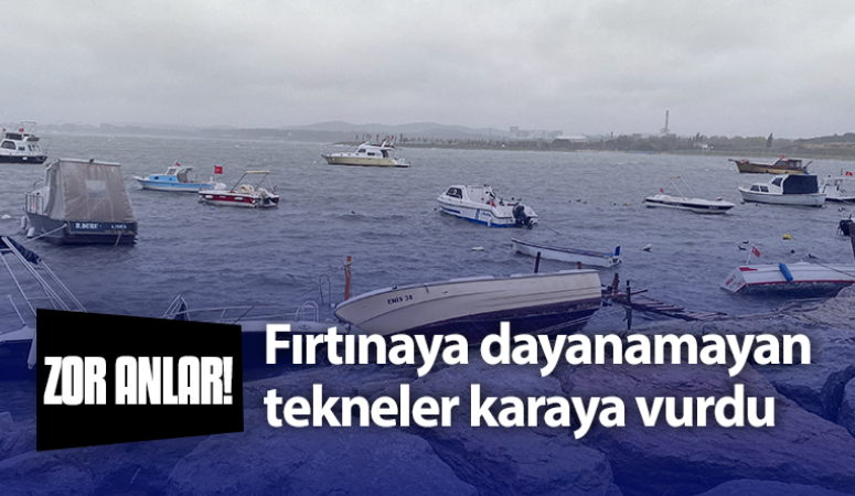 Kocaeli'nin Darıca ilçesinde fırtına