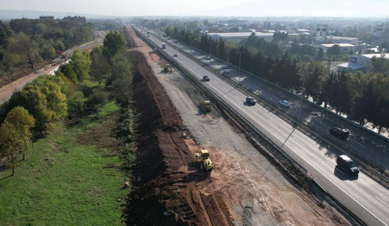 Kocaeli Stadyumu yolunda trafik düzenlemesi