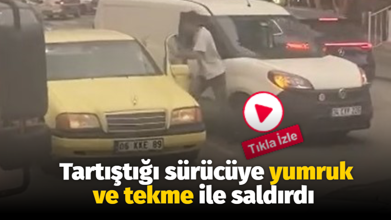 Gebze'de trafikte aracından inen