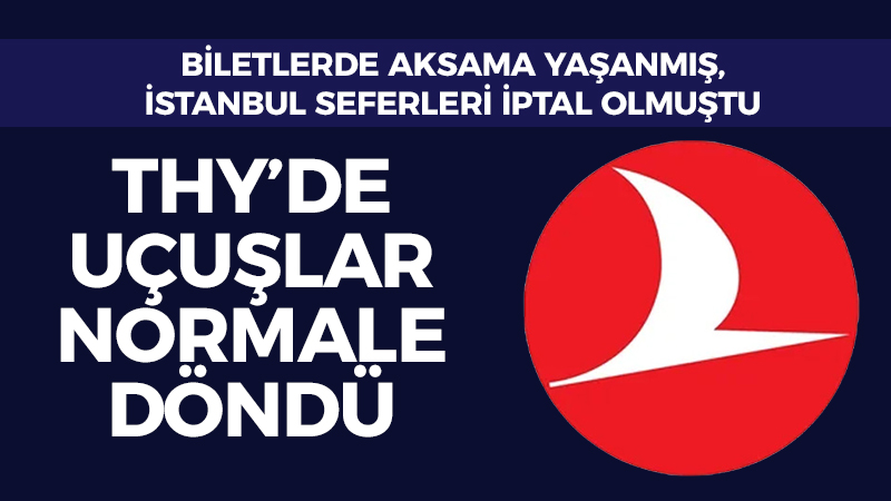 THY’de uçuşlar normale döndü