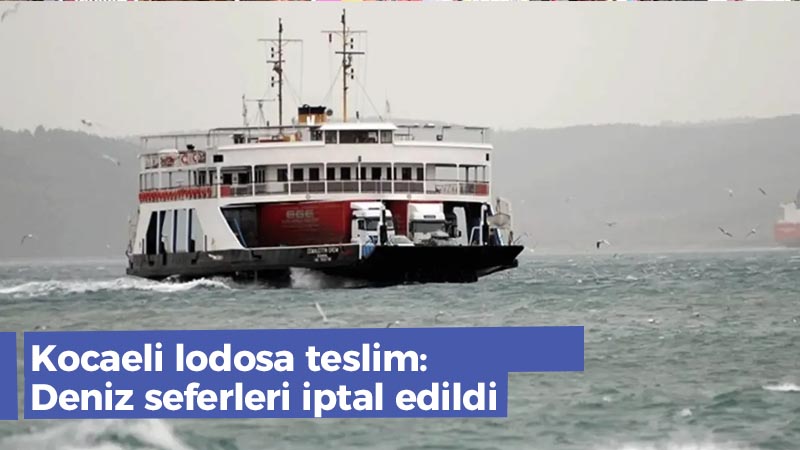 Kocaeli'de etkili olan fırtına