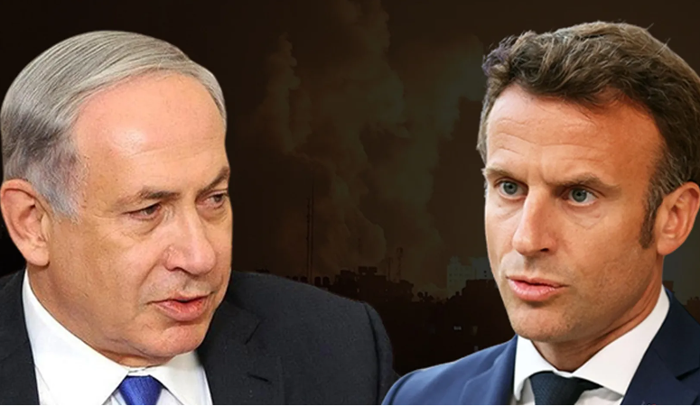 Netanyahu’dan Macron’a tepki