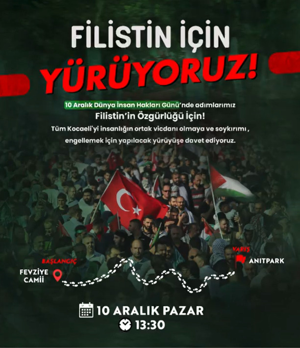 Filistin özgürlüğü için yürüyecekler - Resim : 1