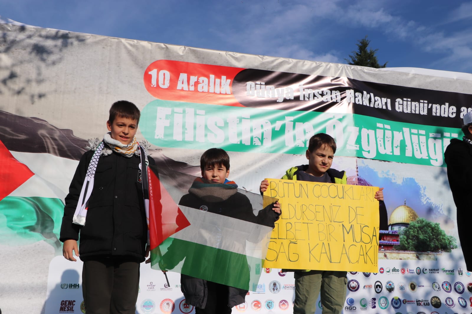 İnsan Hakları Günü’nde Filistin için yürüdüler - Resim : 1