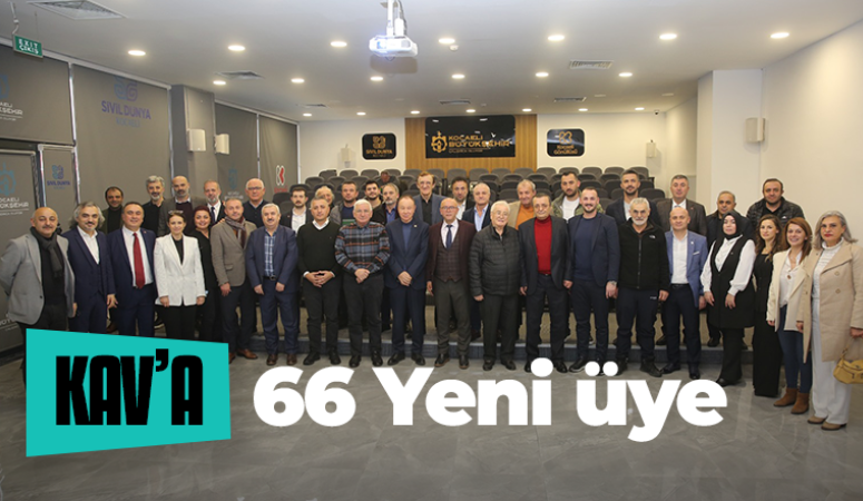 KAV’a 66 yeni üye