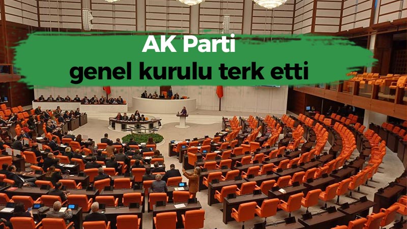 AK Parti genel kurulu terk etti