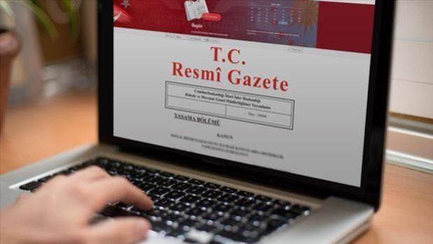 Resmi Gazete'de yayımlanan karara