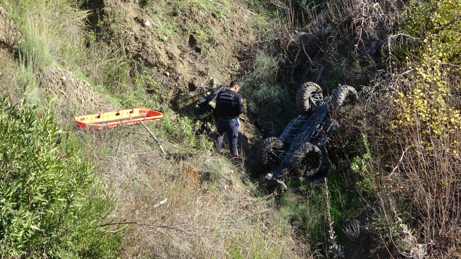 Antalya’da feci ATV kazası: 1 ölü,1 yaralı