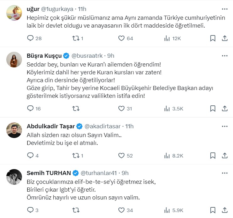 Kocaeli Valisi Seddar Yavuz’dan Kelime-i Şehâdet çıkışı! - Resim : 2