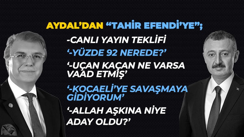 Aydal’dan Büyükakın’a canlı yayın teklifi!