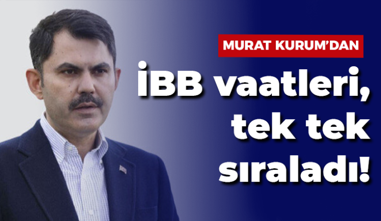 AK Parti İBB Başkan adayı Murat Kurum, vaatlerini sıraladı