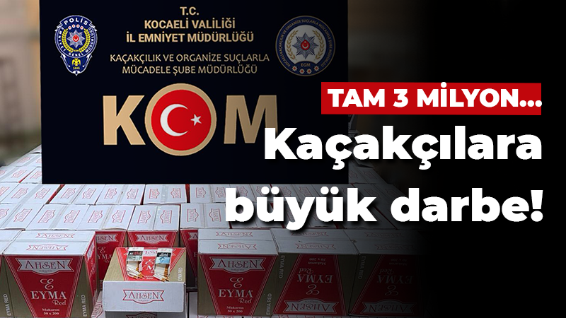 Kocaeli Emniyet Müdürlüğü ekiplerince