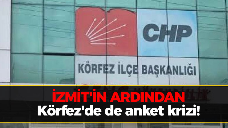 İzmit’in ardından Körfez’de de anket krizi