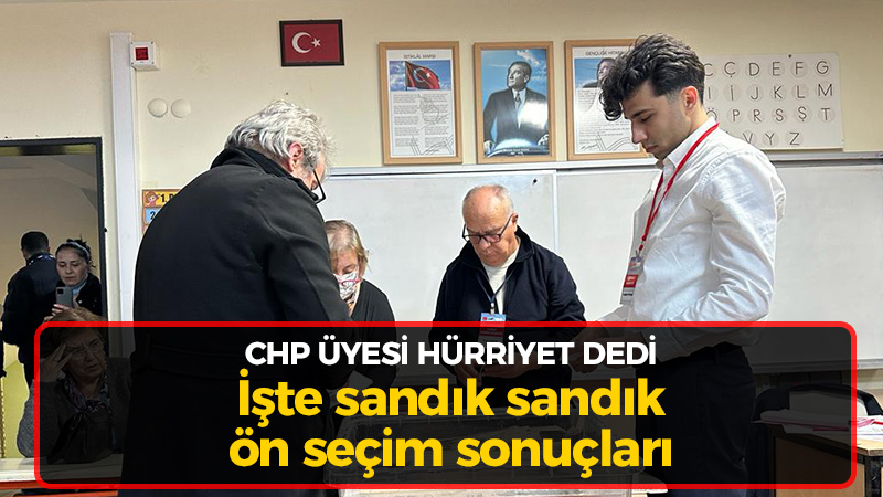 CHP İzmit ön seçiminde sandık sandık sonuçlar