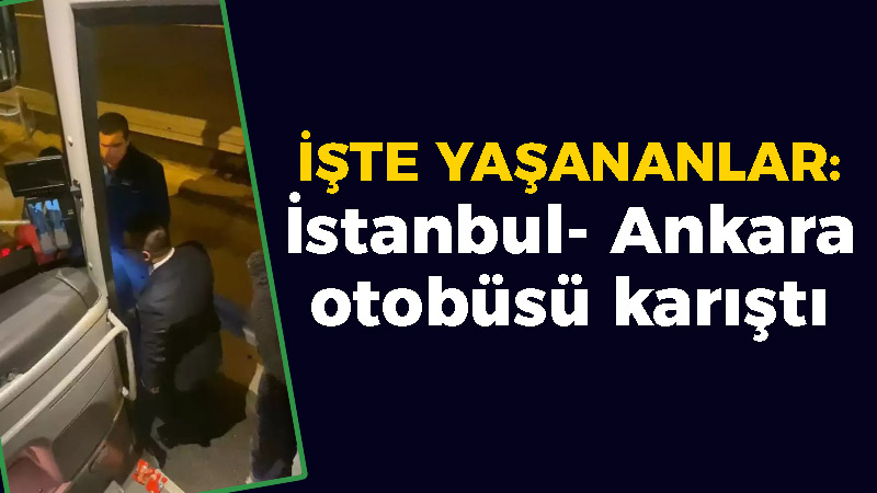 İstanbul'dan Ankara'ya gitmekte olan