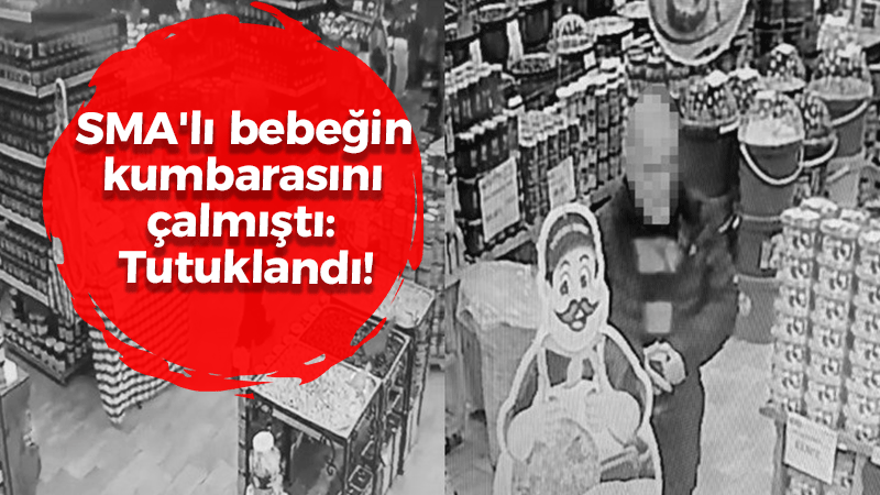 SMA’lı bebeğin kumbarasını çalmıştı: Tutuklandı!