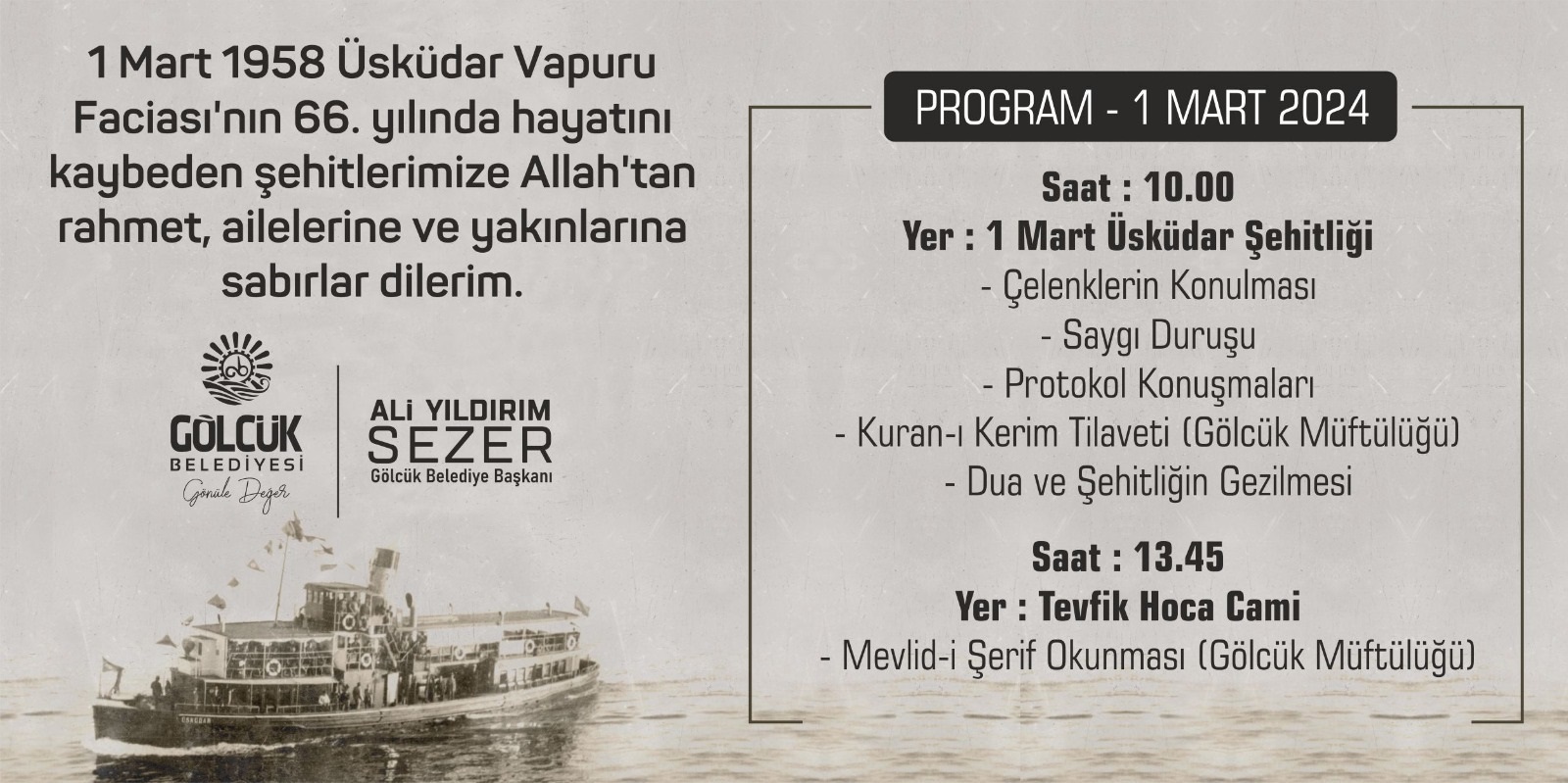 Üsküdar Vapuru şehitleri anılacak - Resim : 2