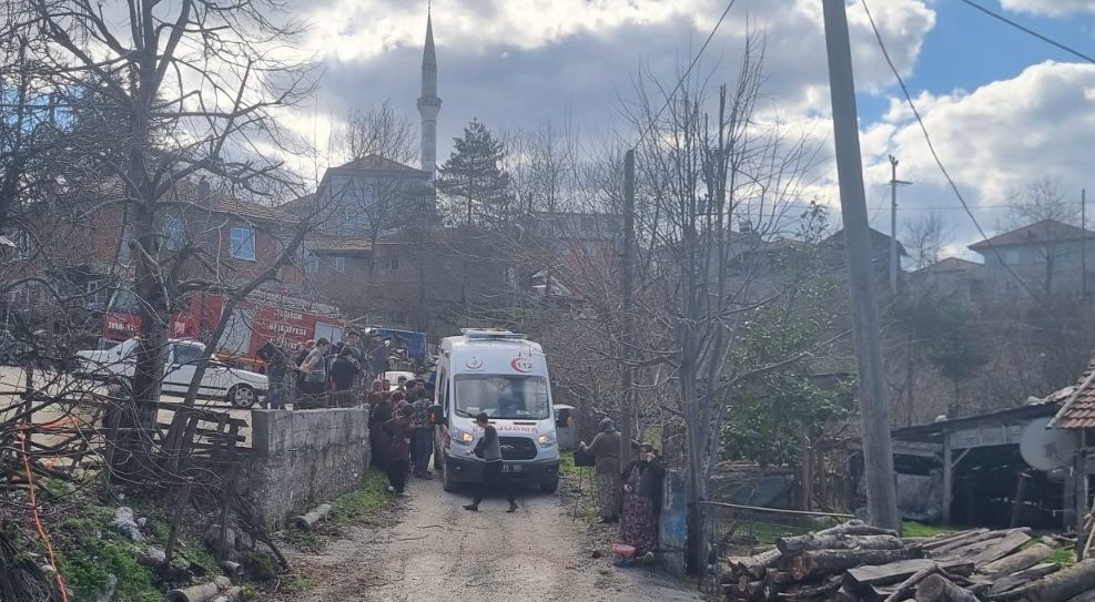 Köy evinde çıkan yangında 1 kişi yaralandı - Resim : 1