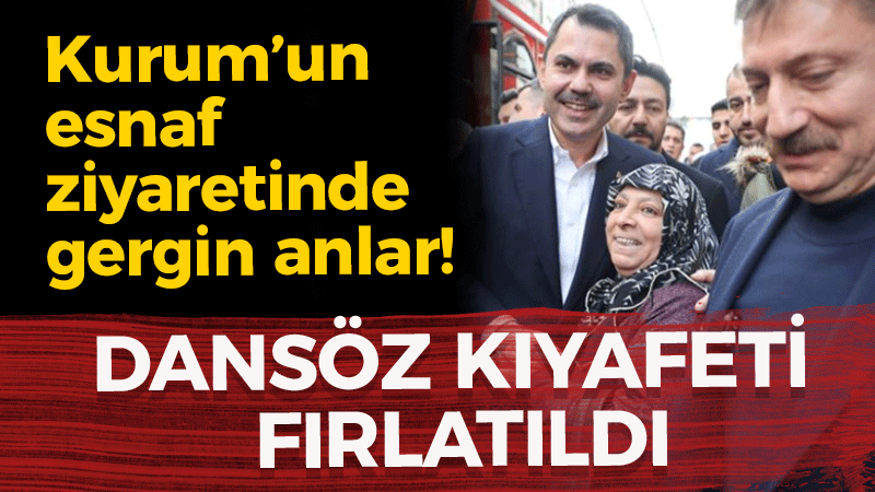 Vatandaş, Hakan Bahadır’a dansöz kıyafeti fırlattı!