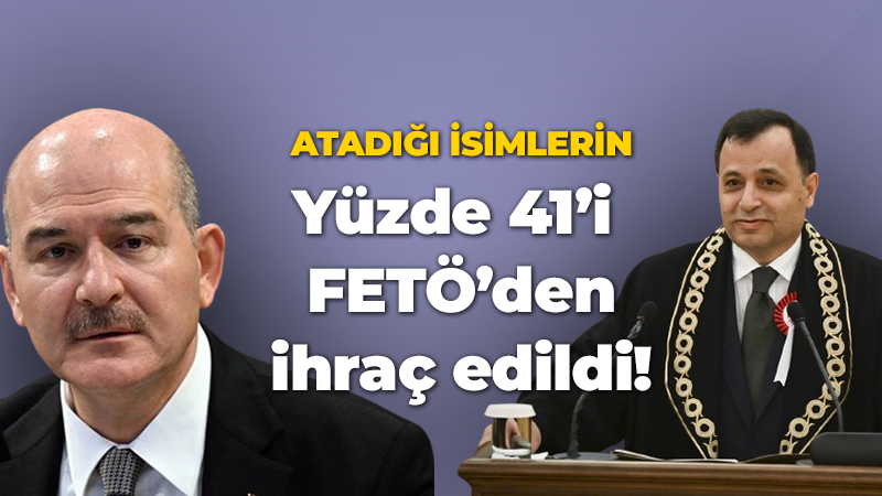 Süleyman Soylu: AYM Başkanı Zühtü Arslan’ın atadığı isimlerin yüzde 41’ini FETÖ’den ihraç ettim